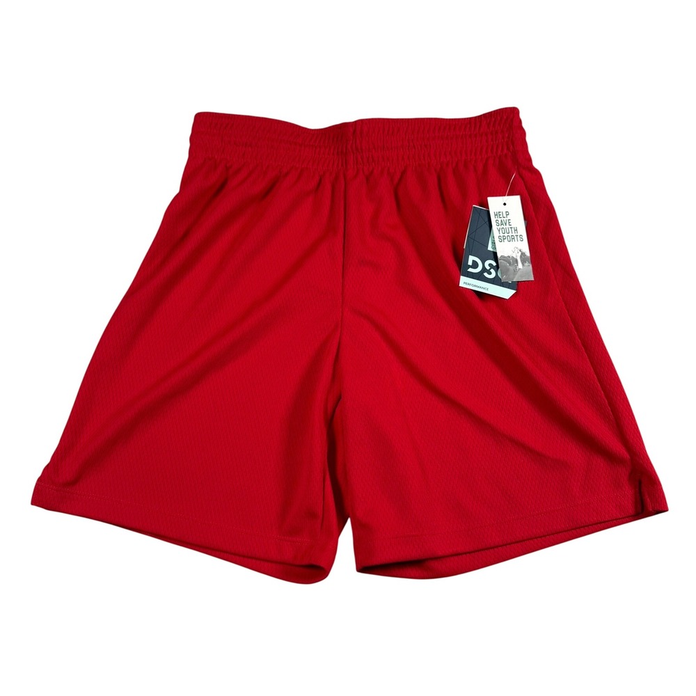 DSG‎ Girls L 14 Basketball Shorts Red Mesh Athletic Sporty Activewear Gym New